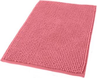 Trade Shop Trade Shop - Tappeto Tappetino Per Bagno Arredo Accessorio 45 X 75 Cm Rosa In Tessuto 69949