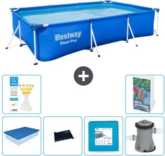 Bestway Piscina Bestway Steel Pro Rectangular - 300x201x66 Cm - 7-piezas S99