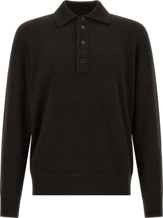 Ermenegildo Zegna Wool Polo Mens Shirt