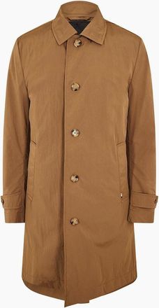 HUGO BOSS Mens Mens Cam Inpad 241f 10256676 01 Overcoat - Brown - Size: 40/Regular