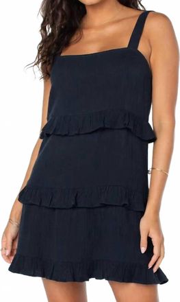 Roxy Soft Sand Mini Dress In Black
