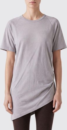Ziggy Chen T-shirt lunga slim fit in cotone con orlo asimmetrico