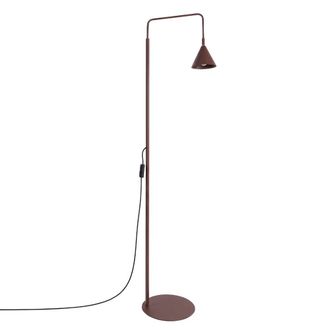 Sollux Lighting L&aacute;mpara de pie marr&oacute;n acero alt. 165 cm