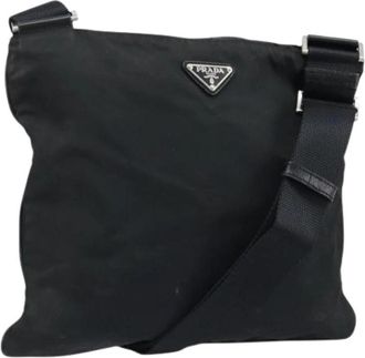 Prada Pre-owned Vintage Schoudertas - Dames - Vintage Schoudertas - Zwart - ONE Size - Leer - Vintage