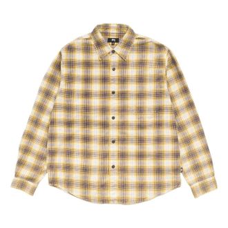 St&uuml;ssy Dax Printed Shirt Gold 1110402-GOLD