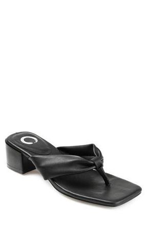 Journee Collection Seelah Slide Sandal in Black at Nordstrom Rack, Size 7.5