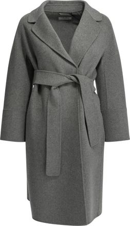 Max Mara Arona Ceintuurjas - Dames - Mantels - Grijs - Maat: XS Wol