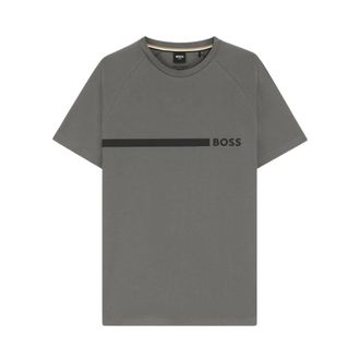 HUGO BOSS Tops, Heren, Grijs, M, Katoen, T-shirt