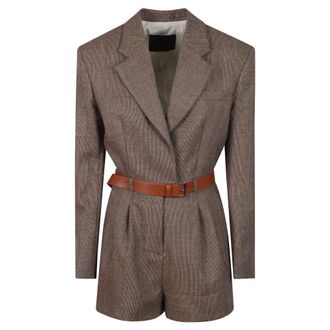 Dondup Trousers - female - Dondup - Playsuits - Brown - S - Jumpsuits & Playsuits