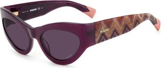 Missoni Stijlvolle zonnebril B3V/Ur - Dames - Zonnebrillen - Paars - 55 MM - Accessoires