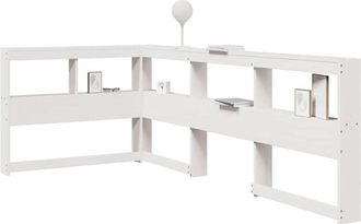 vidaXL Vidaxl - Testiera Libreria a l Bianca 80 cm in Legno Massello di Pino