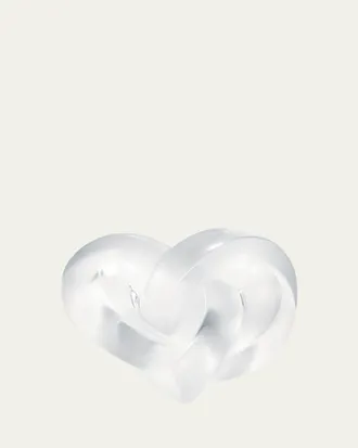 Lalique Clear Heart Paperweight