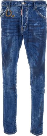 Dsquared2 Blue Worn Effect Jeans