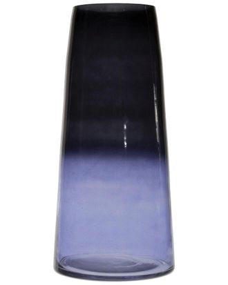Melrose International Blue Soda Lime Glass Vase