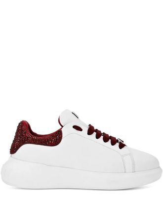 Philipp Plein rhinestone-embellished sneakers - Red