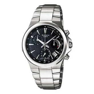 Casio SHEEN Stainless Steel Strap Black Analog/Digital Combo SHE-5019D-1A