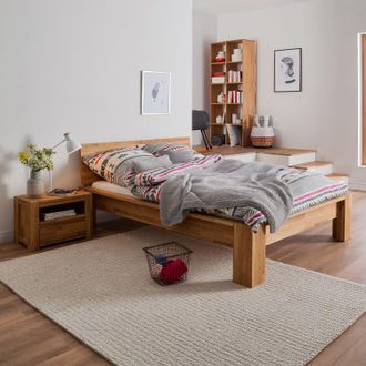 Ars Natura home24 Massivholzbettgestell ParosWood