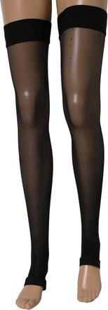 Dolce & Gabbana Black Sheer Nylon Thigh High Stockings Socks Clothing