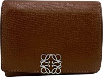 Loewe Brown Leather Wallet (Tri-Fold) (Pre-Owned)