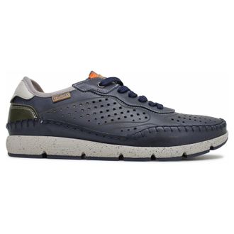 Pikolinos Fuencarral M4U-6276 Leather Mens Comfort Trainers - Blue - Size:UK 10.5-11