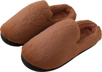 Generic Ladies Slippers Womens Fuzzy Indoor Outdoor Comfortable Soft Shoes Warm Winter Clogs For Her Cozy Home Footwear Thick Sole Plush Design Slippers For W