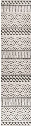 Jonathan Y Designs Ormond High-Low Modern Trellis Geometric Indoor/Outdoor Area Rug in Cream/black at Nordstrom, Size 3Ft 0In X 5Ft 0In
