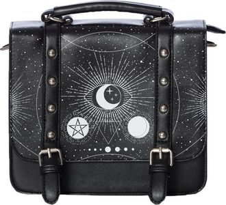 Banned Apparel Pentagram Occult Eye Power Gothic Cosmic Small Satchel Handbag