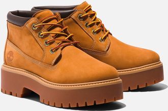 Timberland Stone Street Nellie Leren Gele Dameslaarzen