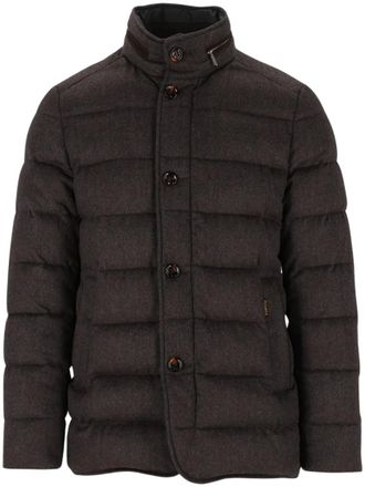 Moorer Dark Blue Quilted Jacket