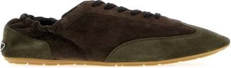 Saint Laurent Brown Color Block Lewis Sneakers
