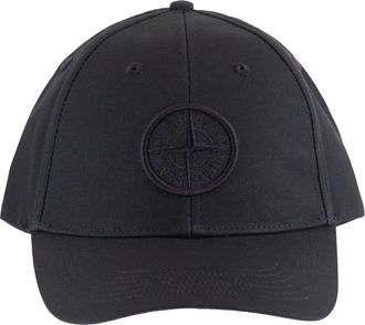 Stone Island Kappe mit aufgesticktem Kompass-Logo