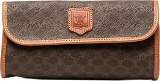 Celine Tweedehands Macadam Gecoat Canvas Clutch