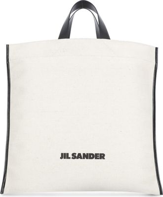Jil Sander border Book Tote Square Shopping Bag