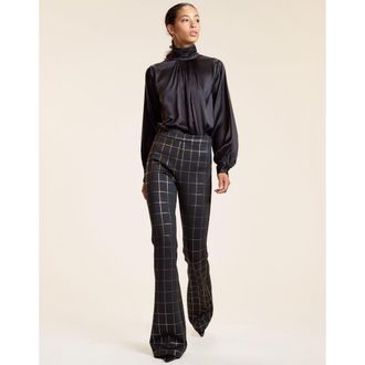 Cynthia Rowley Metallic Bonded Pants