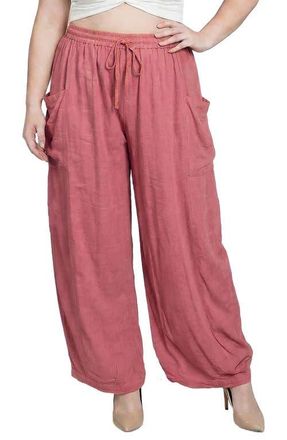 Standards & Practices Shantung Harem Pants in Rose at Nordstrom, Size 3X