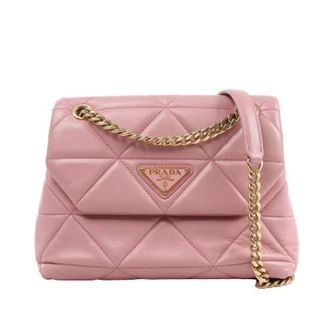 Prada unisex, Pre-owned, Roze, Maat: ONE Size Leer