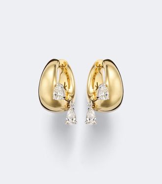 Nikos Koulis Orecchini Me in oro 18kt con diamanti