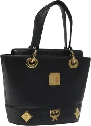 MCM Pre-owned Handtas - Dames - Vintage Handtas - Zwart - ONE Size - Leer - Vintage