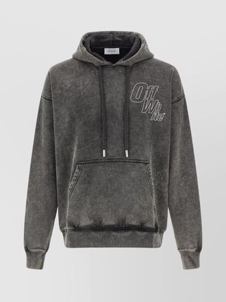 Off-white cotton hoodie