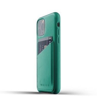 Mujjo Full Leather Wallet Case for iPhone 11 Pro in Green at Nordstrom