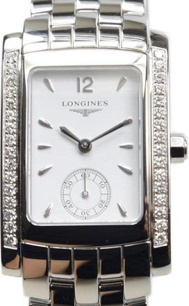 Longines DolceVita Quartz Diamond White Dial Ladies Watch L5.502.0.16.6
