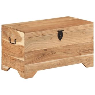vidaXL Cofre De Almacenamiento De Madera De Acacia Maciza Vidaxl