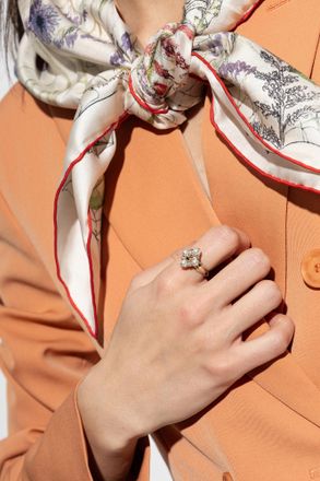 Alexander McQueen Brass Ring, Womens, Gold