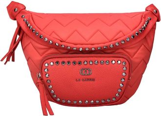 La Carrie Dark Wave Bag - Dames - Schoudertassen - Rood - ONE Size - Leer - Tassen
