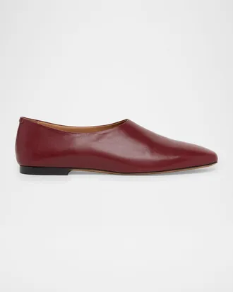 Jil Sander Prince Leather Ballerina Flats