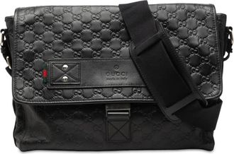 Gucci Pre-owned Gucci Guccissima Web Crossbody Unisex NJCLQBBJHUAP8TRY