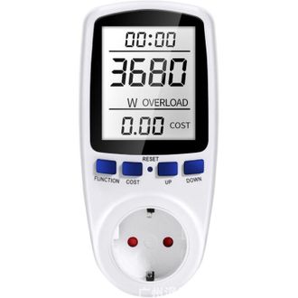 OEM Toma De Corriente Para Vat&iacute;metro, Toma De Corriente Para Medidor De Energ&iacute;a El&eacute;ctrica Con 7 Modos, Medidor De Energ&iacute;a Con Pantalla Lcd Para Ahorro De 