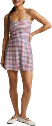 Beyond Yoga Energize Gingham Active Dress in Sunwashed Gingham at Nordstrom, Size X-Large
