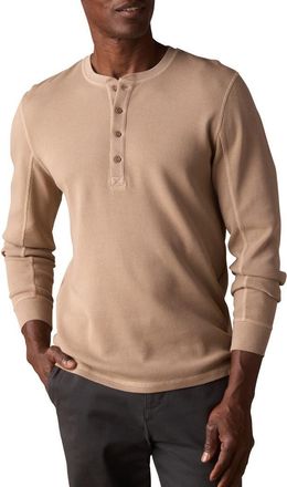 The Normal Brand Vintage Thermal Mountain Henley in Mink at Nordstrom, Size Small
