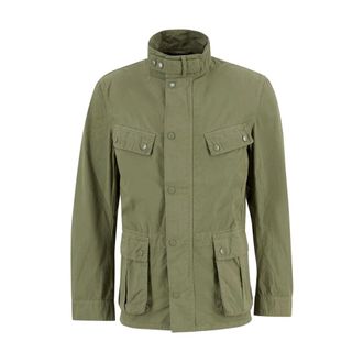 Barbour Light Jackets, male, Green, Size: 2XL Garment Dyed Duke Jacket
